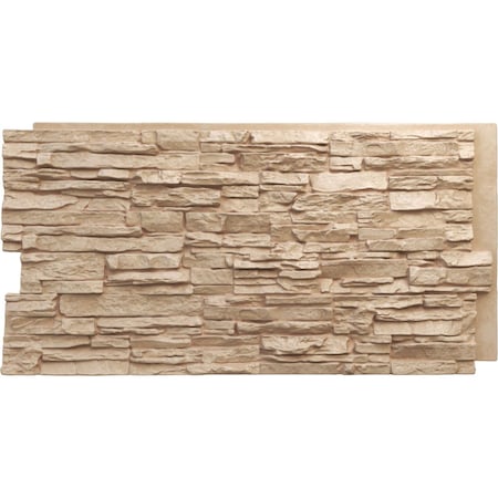 Ekena Millwork Canyon Ridge Stacked Stone, StoneWall Faux Stone Siding Panel PNU24X48CNOF